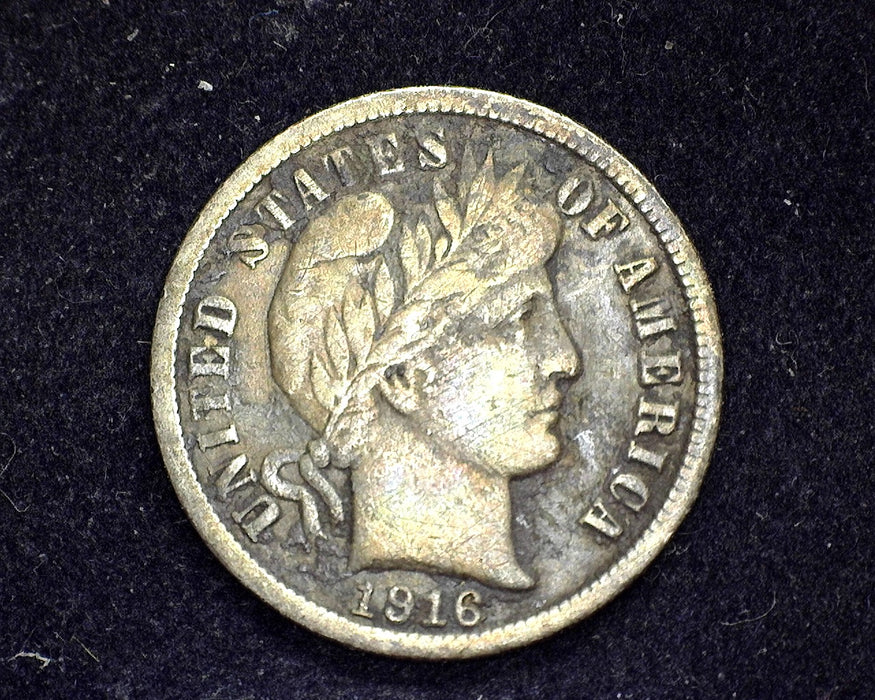 1916 S Barber Dime VF - US Coin