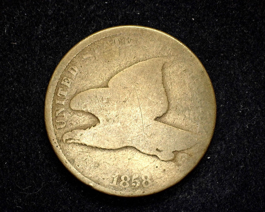 1858 Flying Eagle Penny/Cent AG/G - US Coin