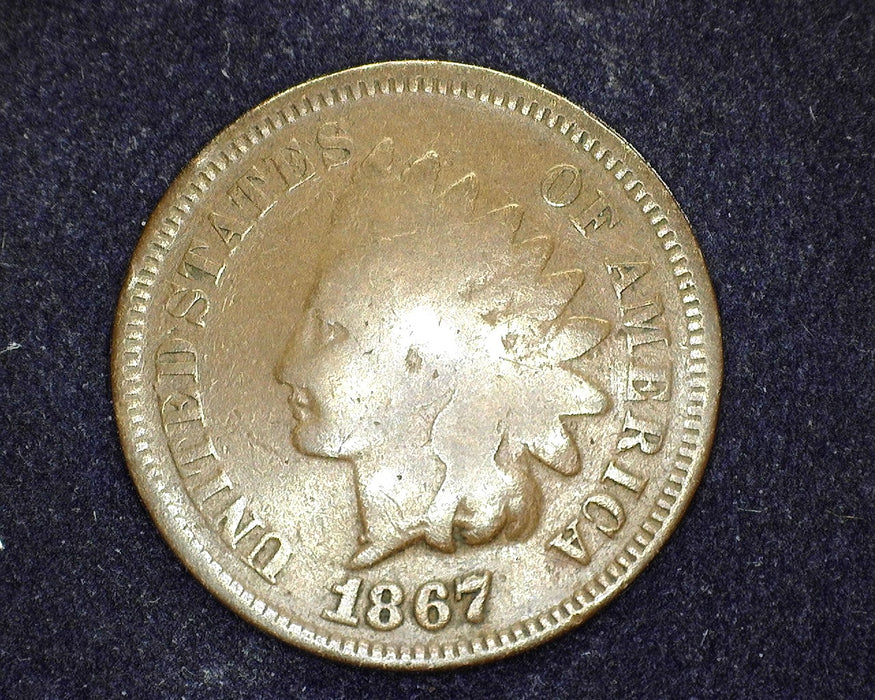 1867 Indian Head Penny/Cent G- US Coin