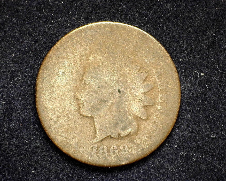 1869 Indian Head Penny/Cent AG - US Coin