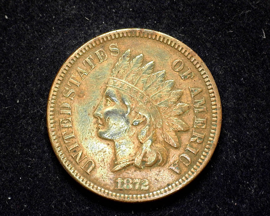 1872 Indian Head Penny/Cent VF - US Coin