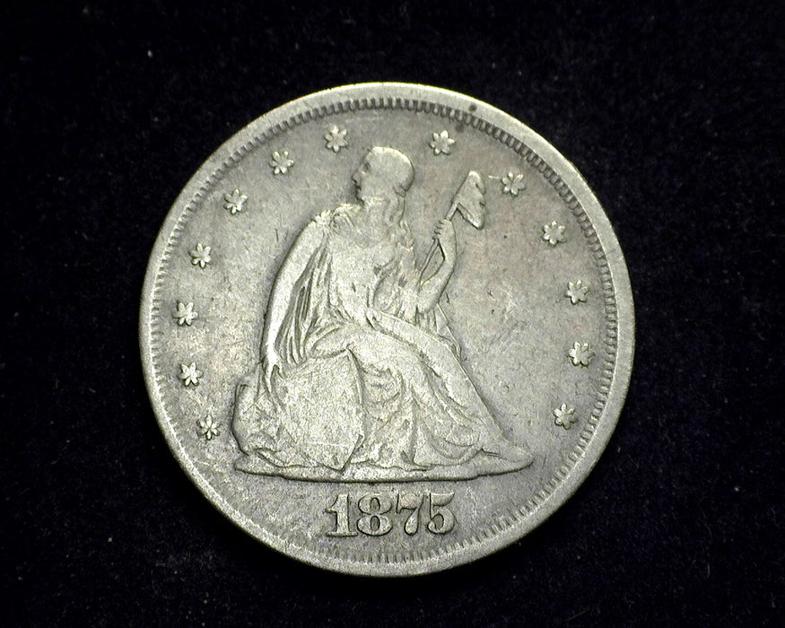 1875 Liberty Seated Twenty Cents VG - US Coin