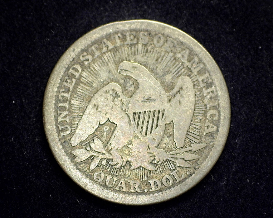1853 Arrows Rays Liberty Seated Quarter VG - US Coin