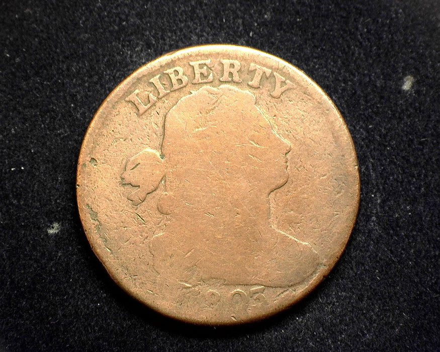1803 Large Cent Draped Bust Cent G - US Coin