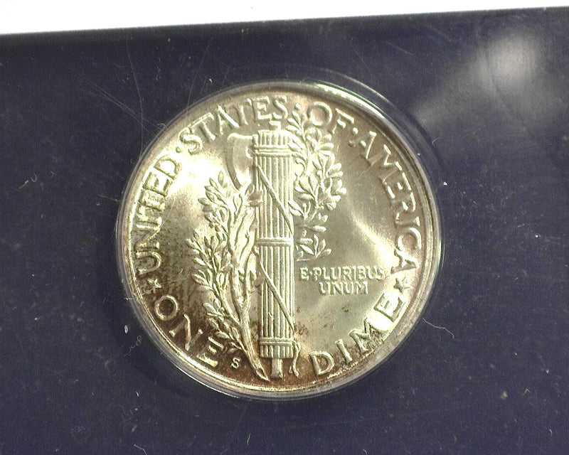 1938 S Mercury Dime ANACS MS 64 FSB - US Coin