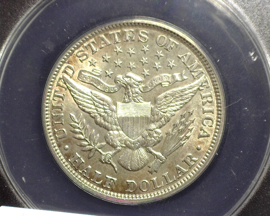 1901 Barber Half Dollar ANACS AU 58 Details Cleaned - US Coin