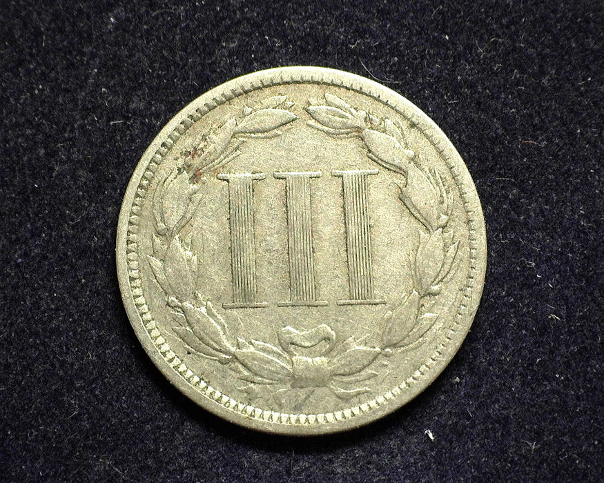 1867 Three Cent Nickel F - US Coin