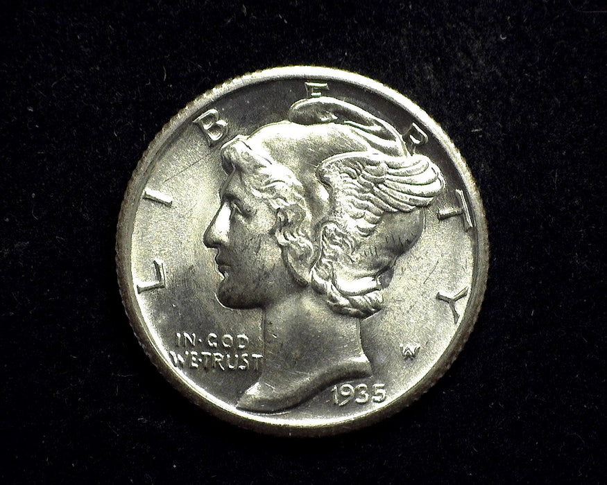 1935 S Mercury Dime BU Choice - US Coin