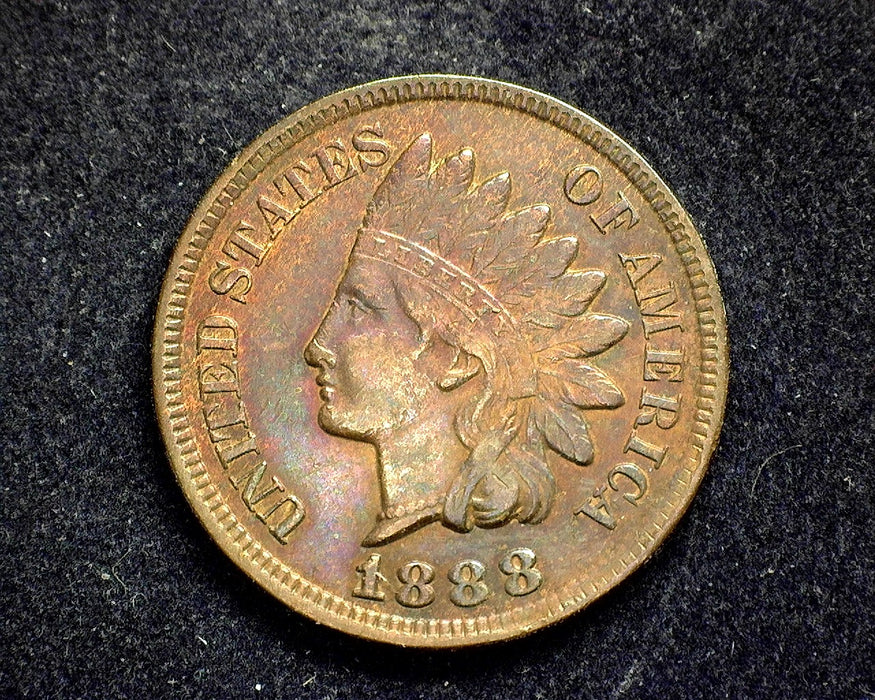 1888 Indian Head Penny/Cent AU - US Coin