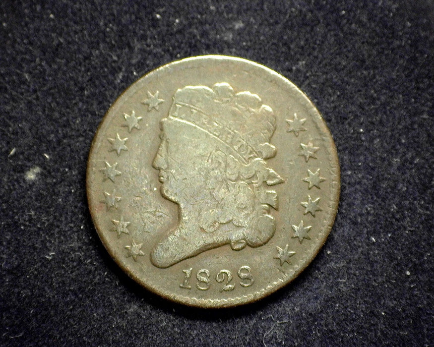 1828 Classic Head Half Cent VG - US Coin