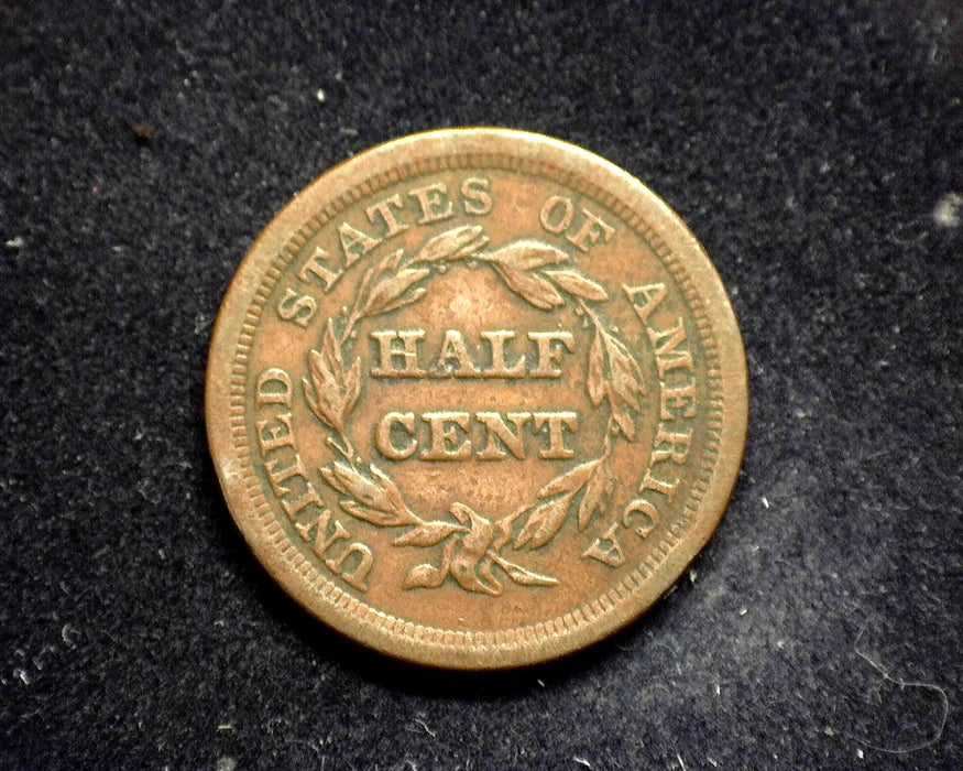 1857 Classic Head Half Cent F - US Coin