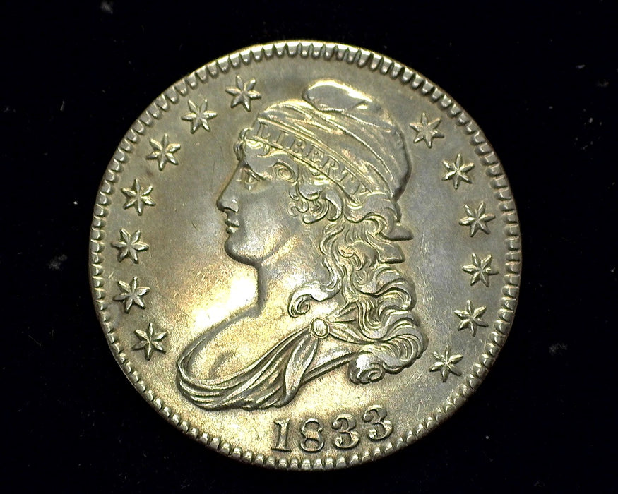 1833 Capped Bust Half Dollar AU - US Coin