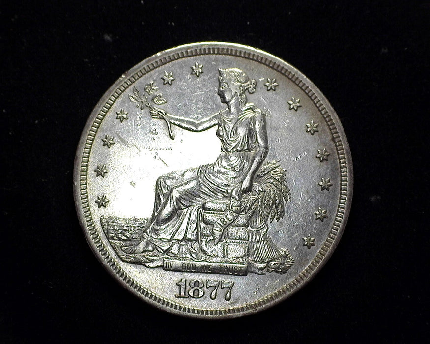 1877 S Trade Dollar Trade AU - US Coin