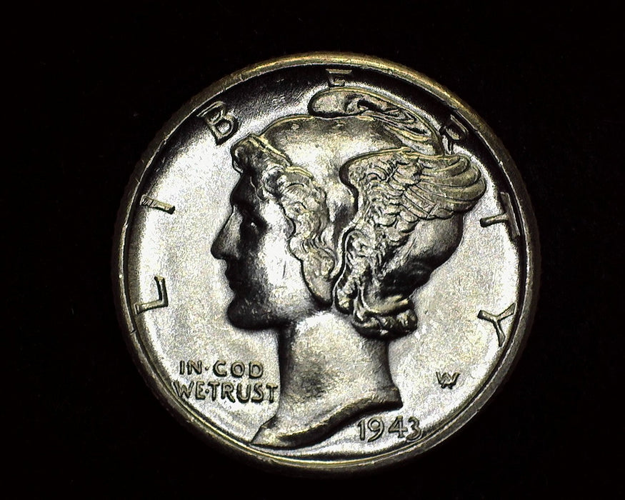 1943 D Mercury Dime BU Gem! - US Coin