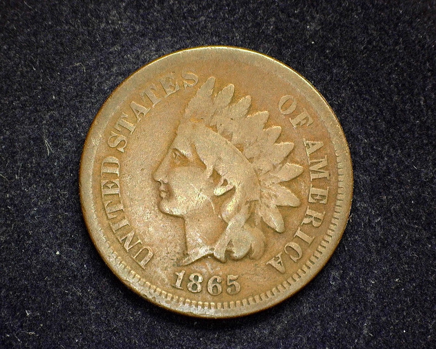 1865 Indian Head Penny/Cent G/VG - US Coin