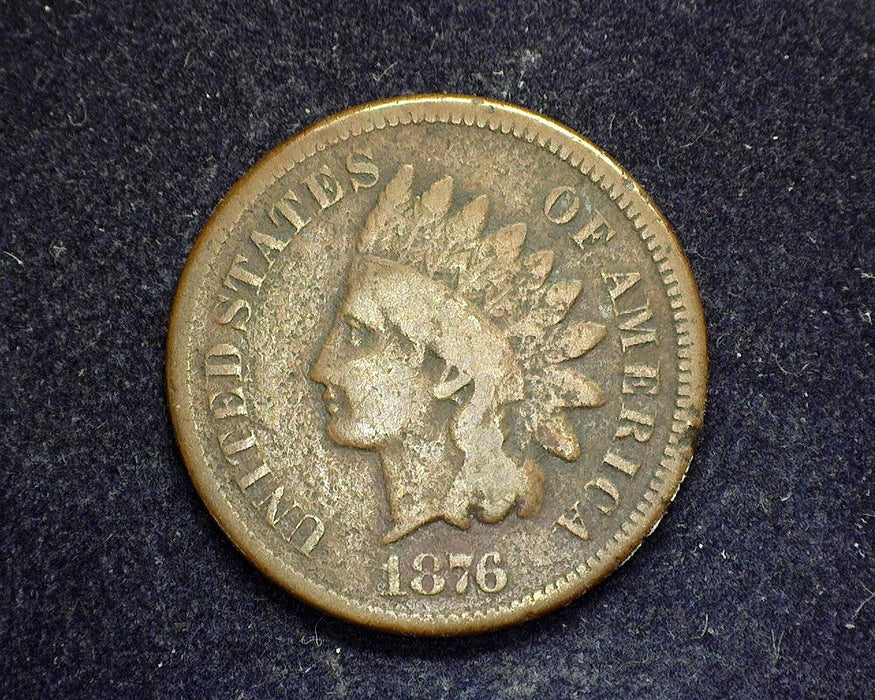 1876 Indian Head Penny/Cent G/VG - US Coin