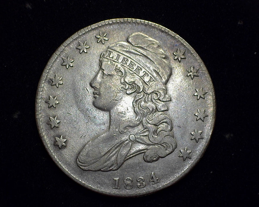 1834 Capped Bust Half Dollar Vf/Xf - US Coin