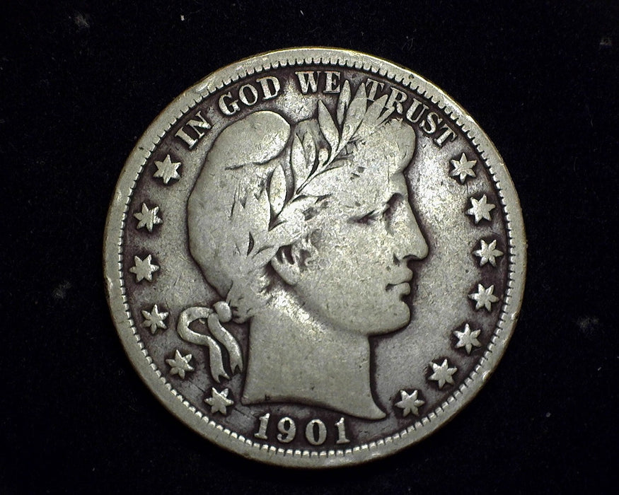 1901 Barber Half Dollar VG/F - US Coin