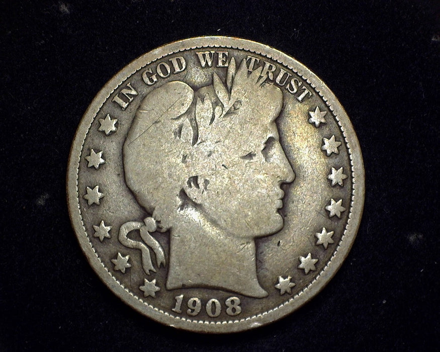 1908 Barber Half Dollar VG - US Coin