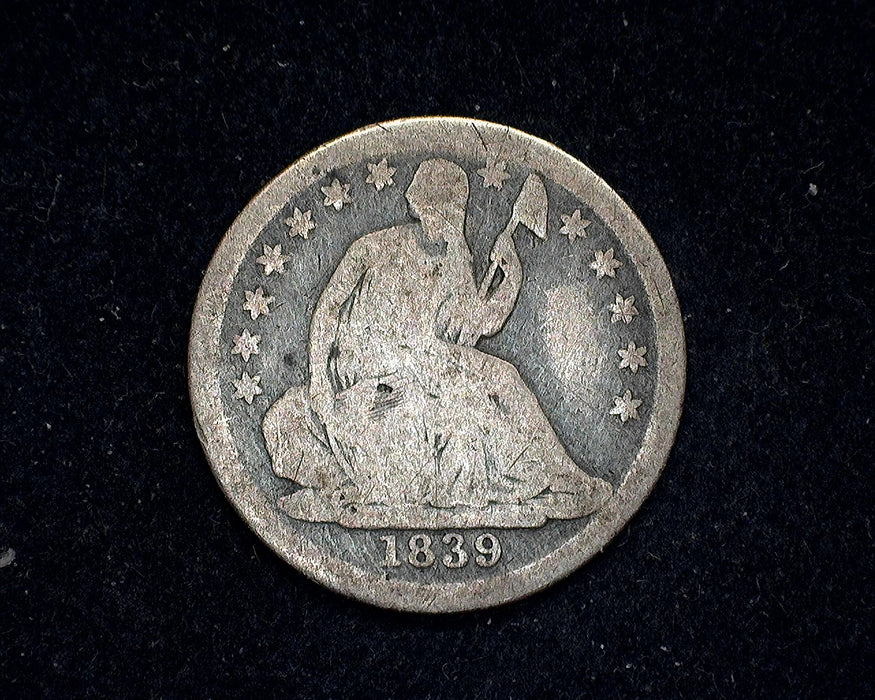 1839 Liberty Seated Half Dime Filler - US Coin