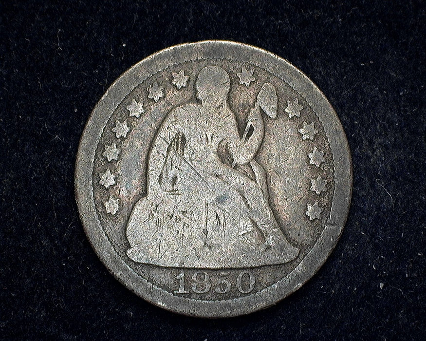 1850 Liberty Seated Dime G - US Coin