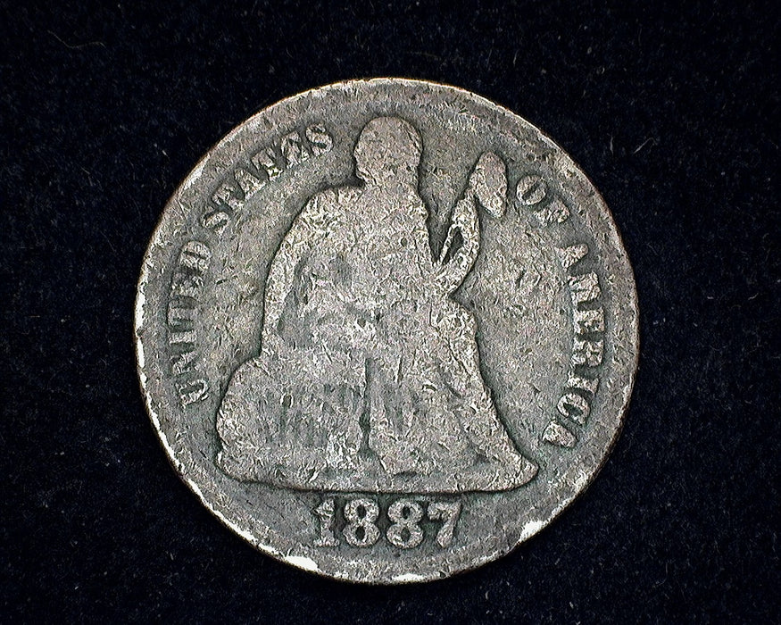 1887 S Liberty Seated Dime G - US Coin