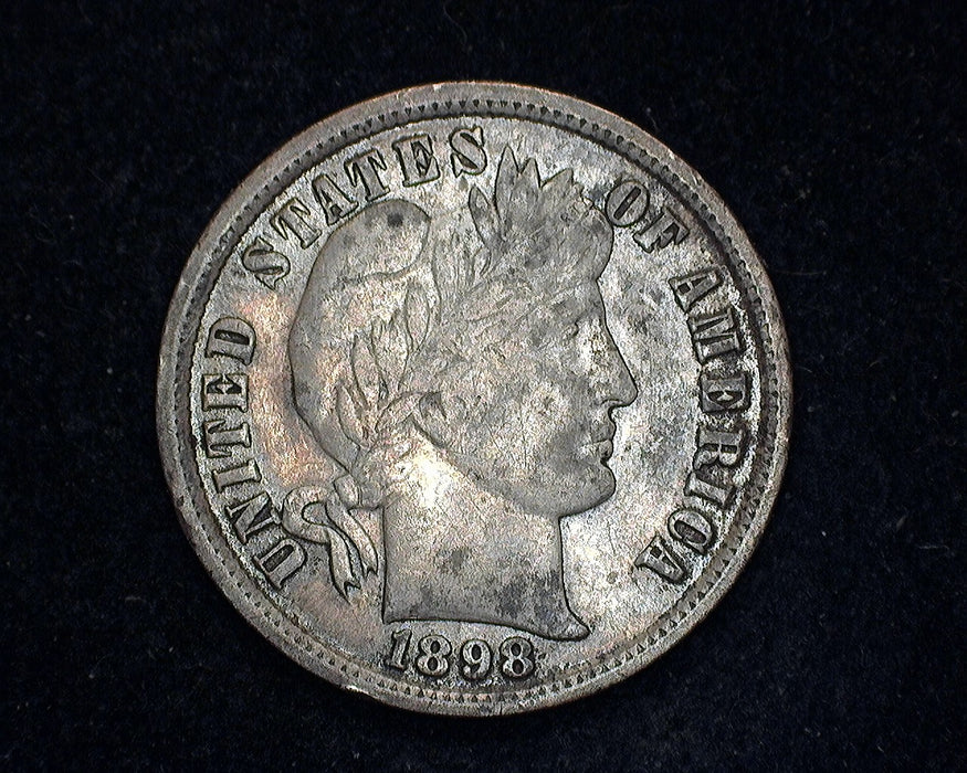 1898 Barber Dime XF - US Coin