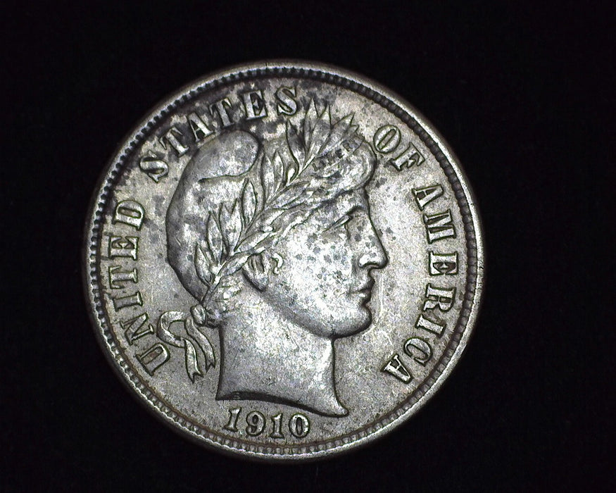 1910 Barber Dime AU - US Coin