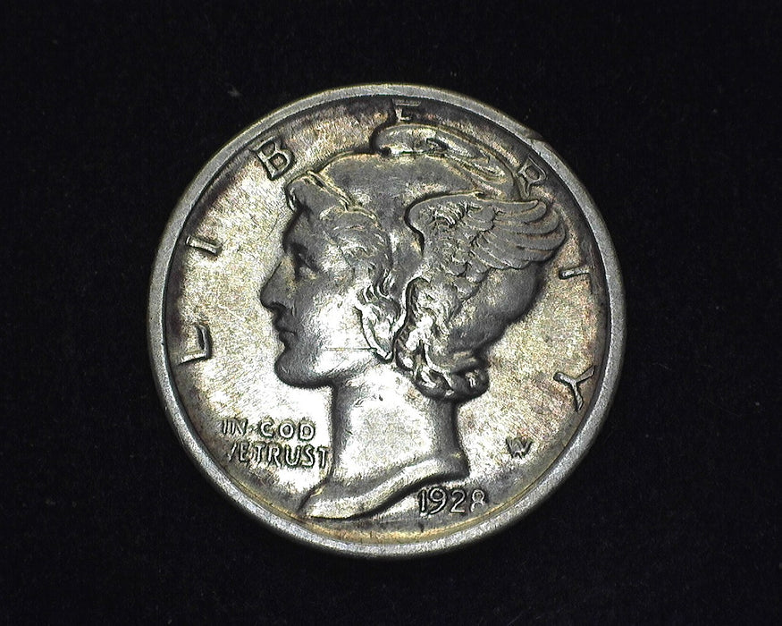 1928 D Mercury Dime Vf/Xf - US Coin