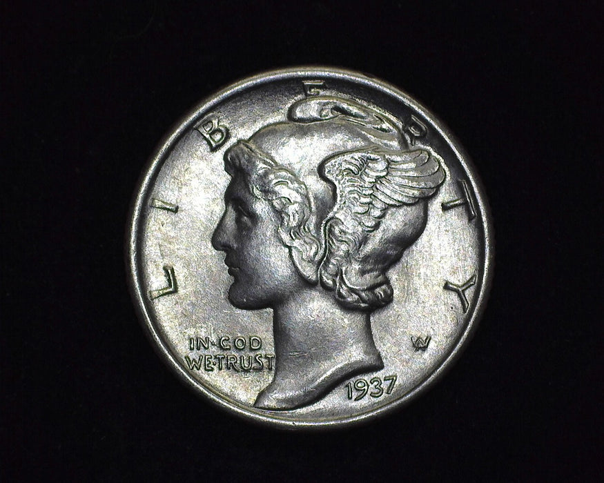 1937 Mercury Dime BU - US Coin