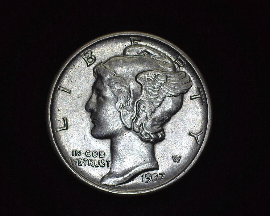 1937 D Mercury Dime BU Choice - US Coin