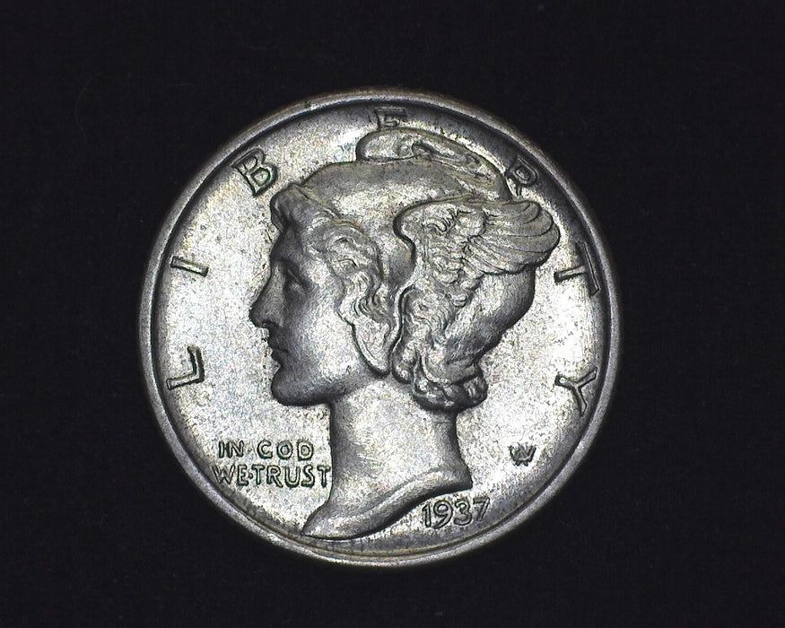 1937 S Mercury Dime BU - US Coin