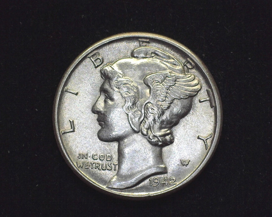 1942 D Mercury Dime BU - US Coin