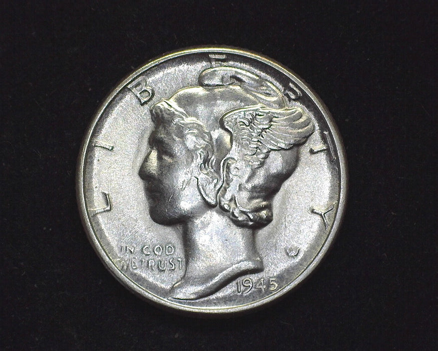 1945 D Mercury Dime BU Choice FSB - US Coin