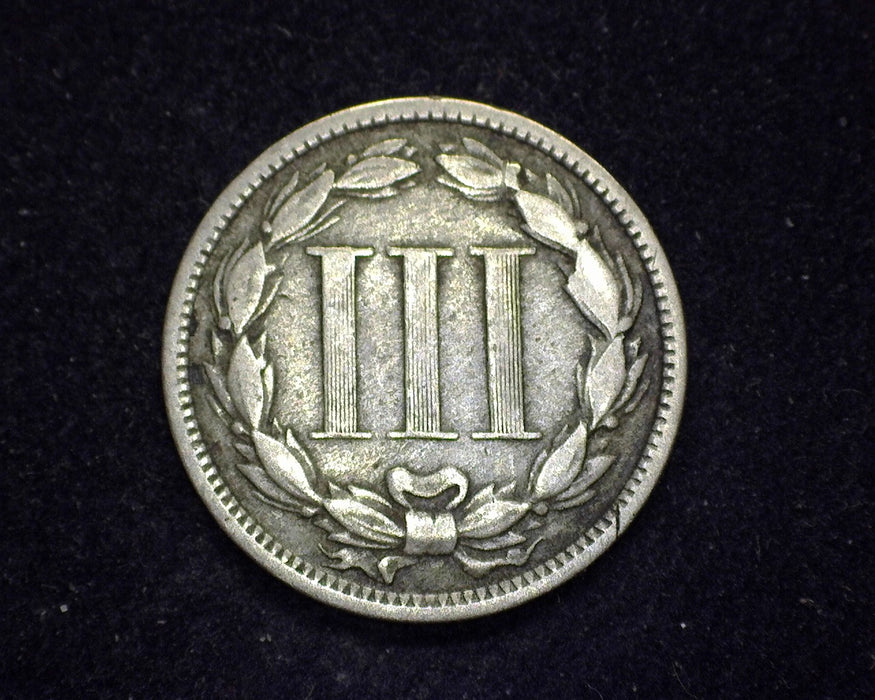 1871 Three Cent Nickel F - US Coin