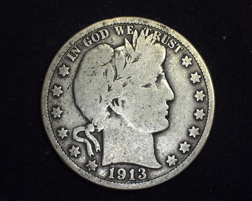 1913 Barber Half Dollar VG - US Coin