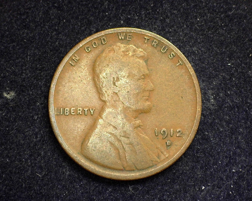1912 D Lincoln Wheat Penny/Cent VG - US Coin