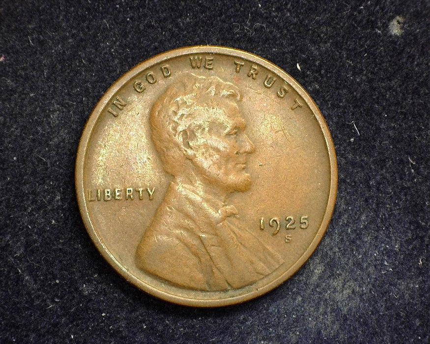 1925 S Lincoln Wheat Penny/Cent XF - US Coin