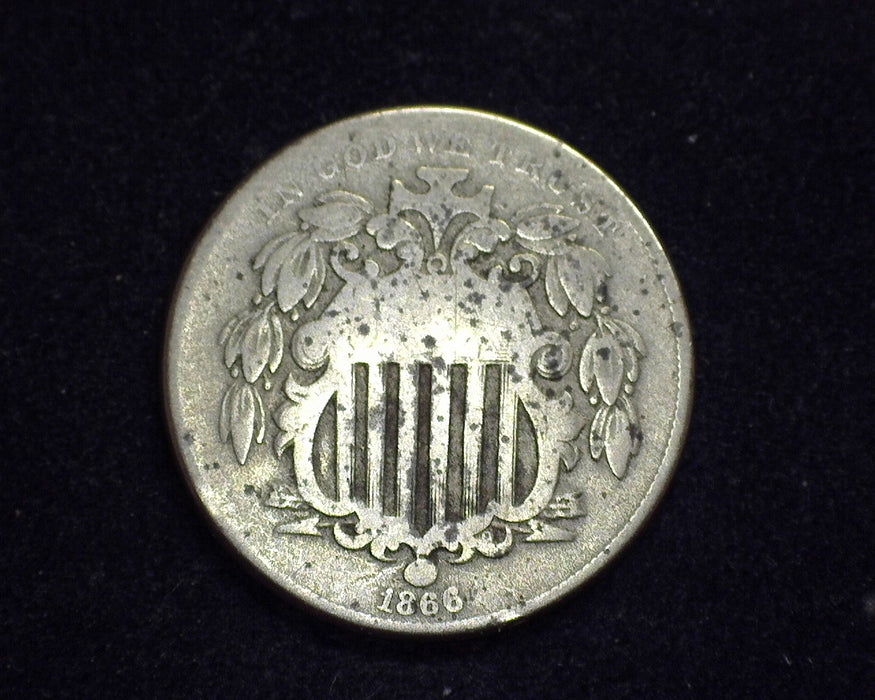 1866 Rays Shield Nickel G - US Coin
