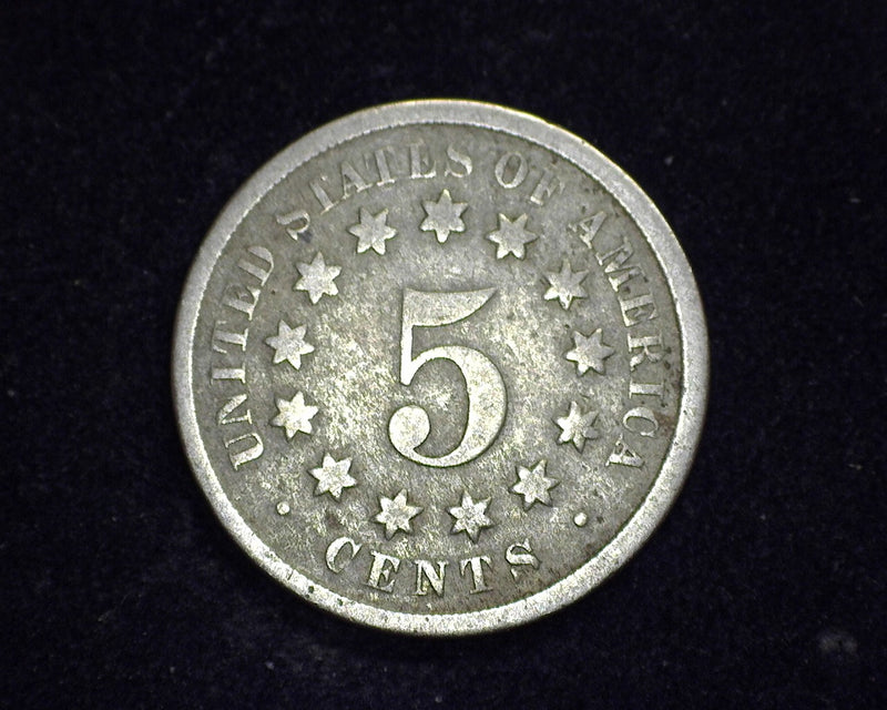 1868 Shield Nickel VG - US Coin