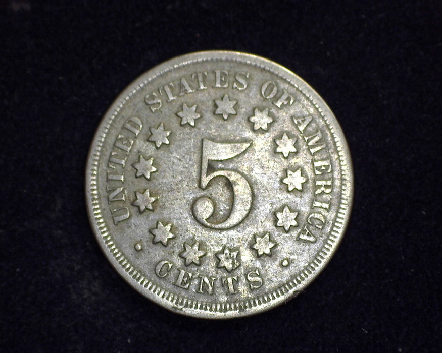 1868 Shield Nickel VG Ding - US Coin