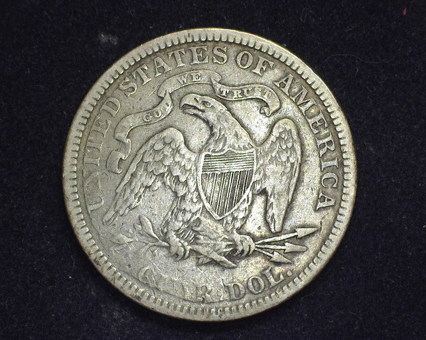1876 Liberty Seated Quarter F Slight porosity - US Coin
