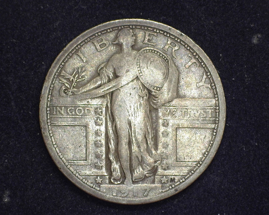 1917 Type 1 Standing Liberty Quarter VG/F - US Coin