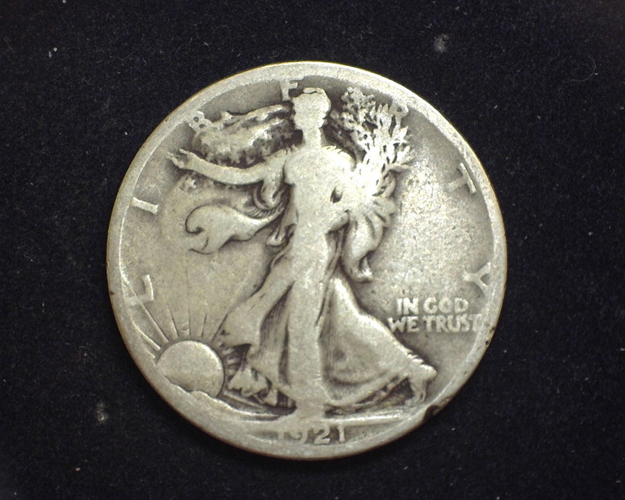 1921 S Liberty Walking Half Dollar VG - US Coin