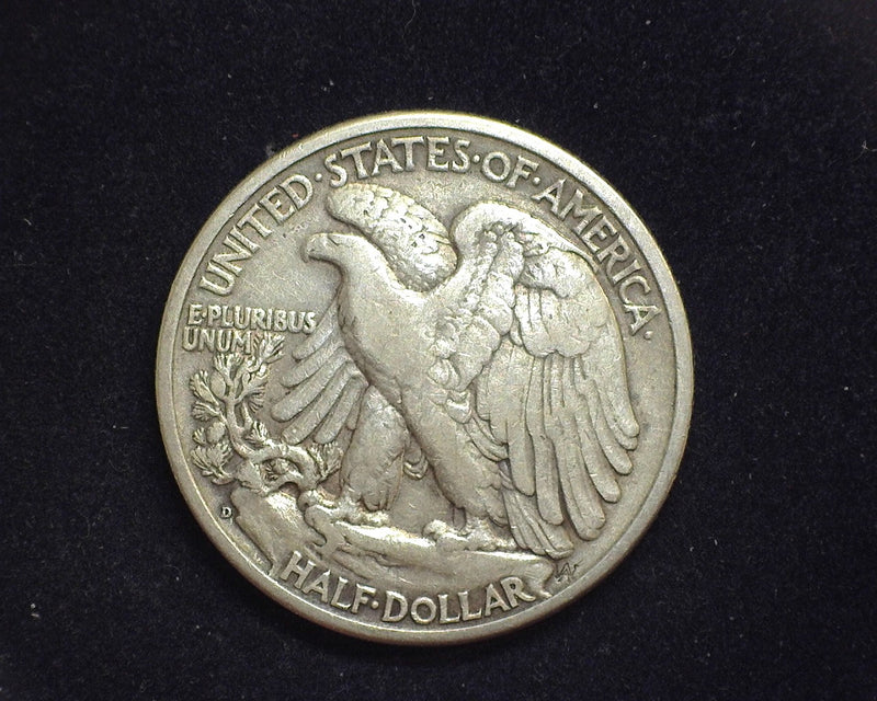 1938 D Liberty Walking Half Dollar VF - US Coin