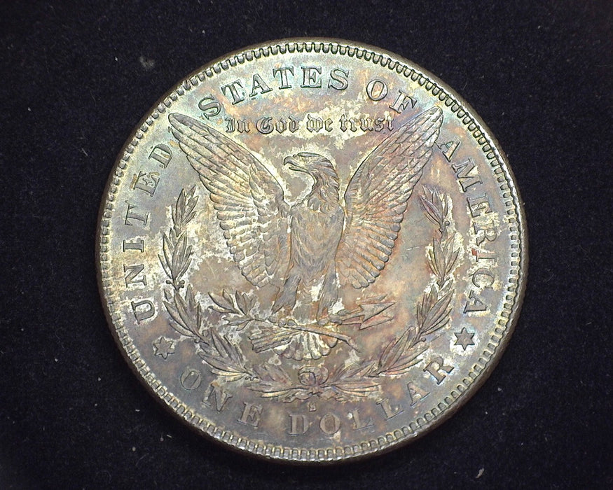 1878 S Morgan Dollar BU Gem Unbelievable iridescent toning  - US Coin