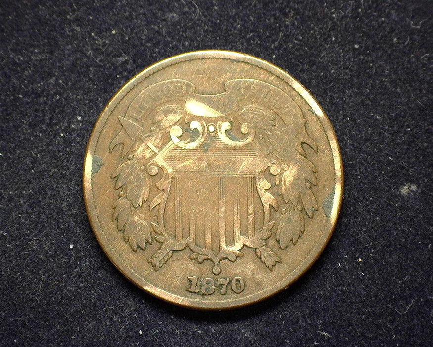 1870 Two Cent Piece G - US Coin
