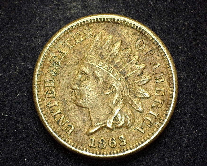 1863 Indian Head Penny/Cent VF/XF - US Coin