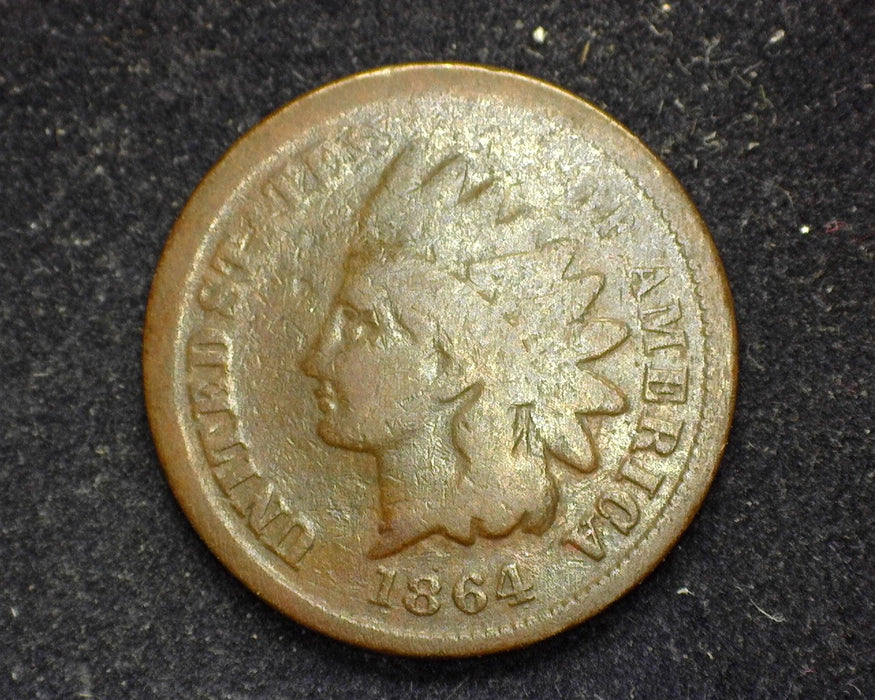 1864 L Indian Head Penny/Cent G Pointed bust - US Coin