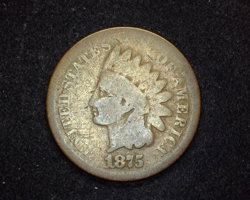 1875 Indian Head Penny/Cent AG/G - US Coin